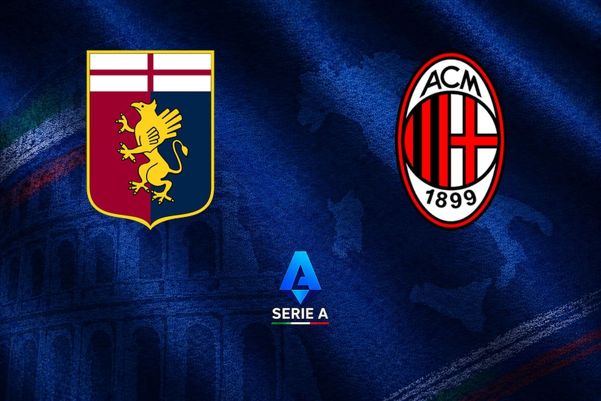 Genoa y Milan disputaron uno de los encuentros de la jornada del fútbol italiano