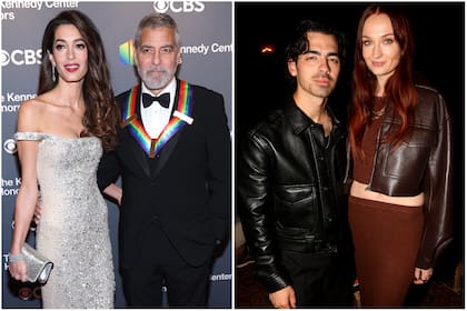 George Clooney y Amal Clooney y  Sophie Turner y Joe Jonas tuvieron primeras citas memorables