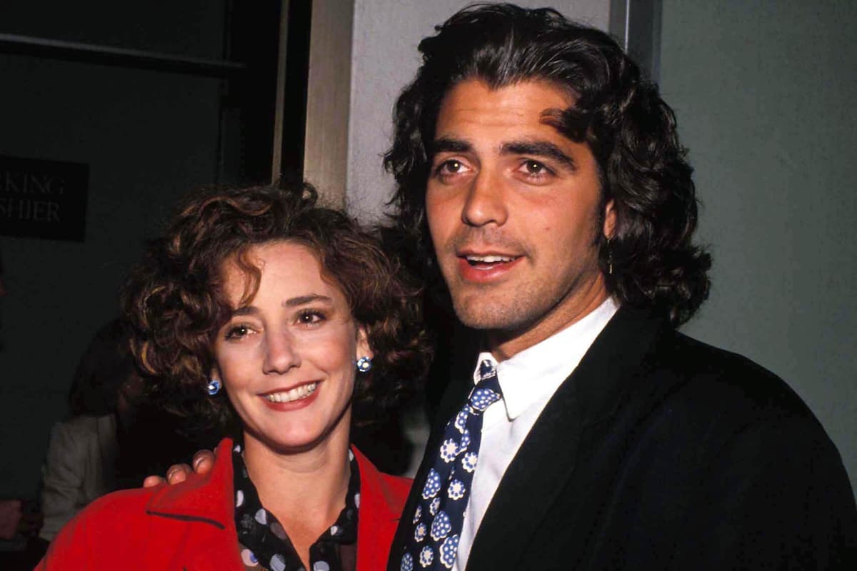 George Clooney y su primera esposa, la actriz Talia Balsam