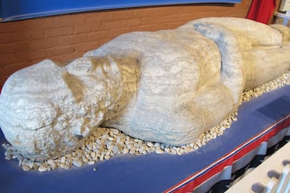 George Hull le pidió al escultor que hizo al gigante que le imprimiera a su creación un rostro de agonía