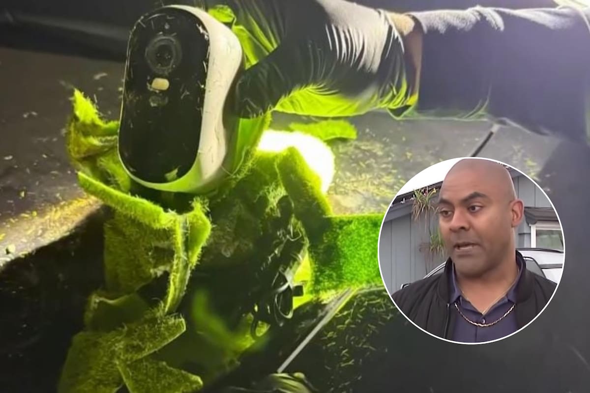 George Nguyen encontró una cámara de vigilancia oculta mientras regaba su jardín