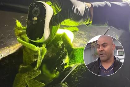 George Nguyen encontró una cámara de vigilancia oculta mientras regaba su jardín