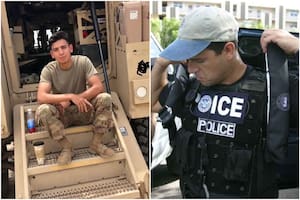 George Retes, un estadounidense de 25 años y veterano del Ejército, fue detenido por agentes del ICE en un centro migratorio de Los Ángeles durante tres días
