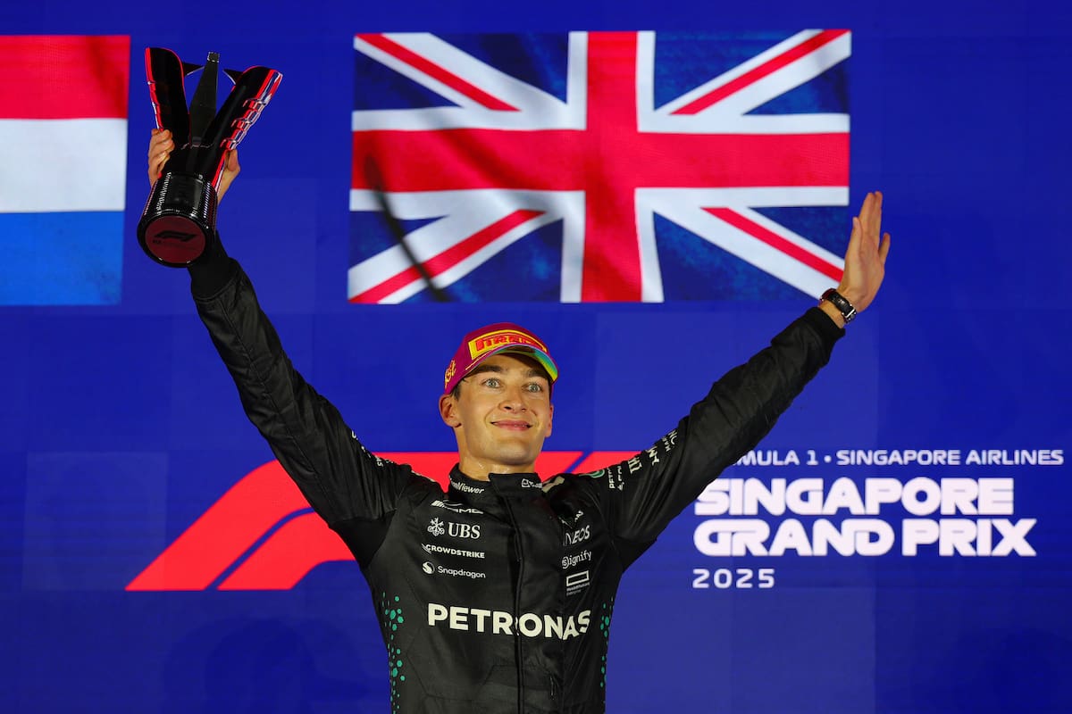 George Russell ganó de punta a punta en el Gran Premio de Singapur de la Fórmula 1