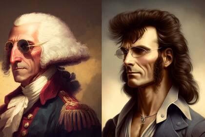 George Washington y Abraham Lincoln