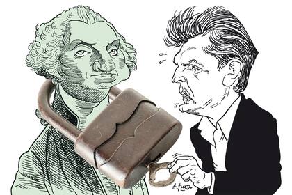 George Washington y Sergio Massa