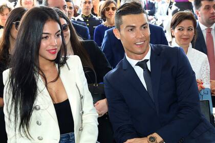 Georgina junto con Cristiano