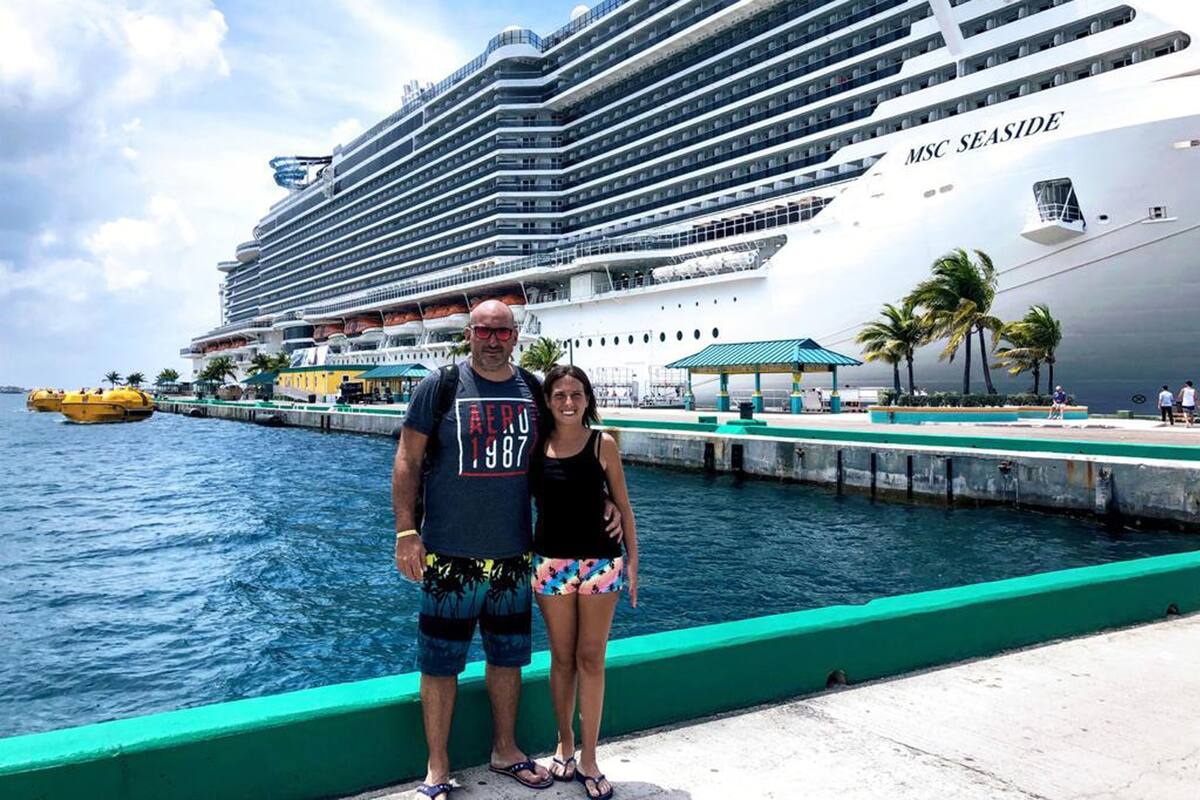 Georgina Parrota junto con Pablo, su pareja