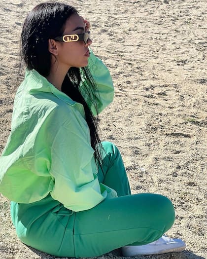 Georgina Rodríguez posó con la misma marca de indumentaria que Anto Roccuzzo
