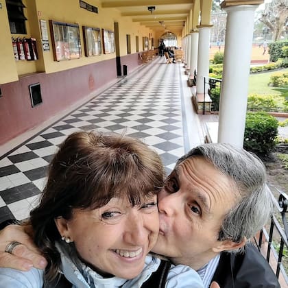 Georgina y Edgardo en el Club Belgrano