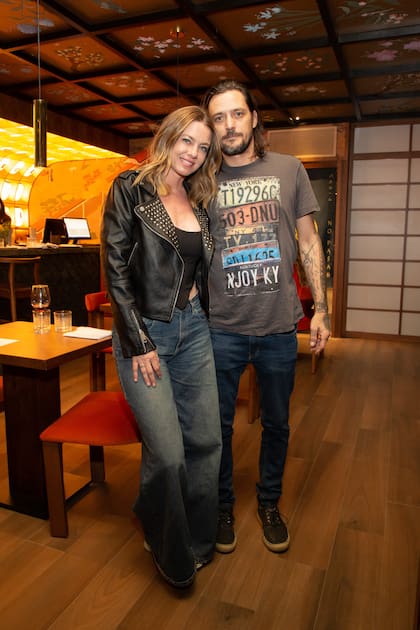 Geraldine Neumann y Jorge Otamendi.