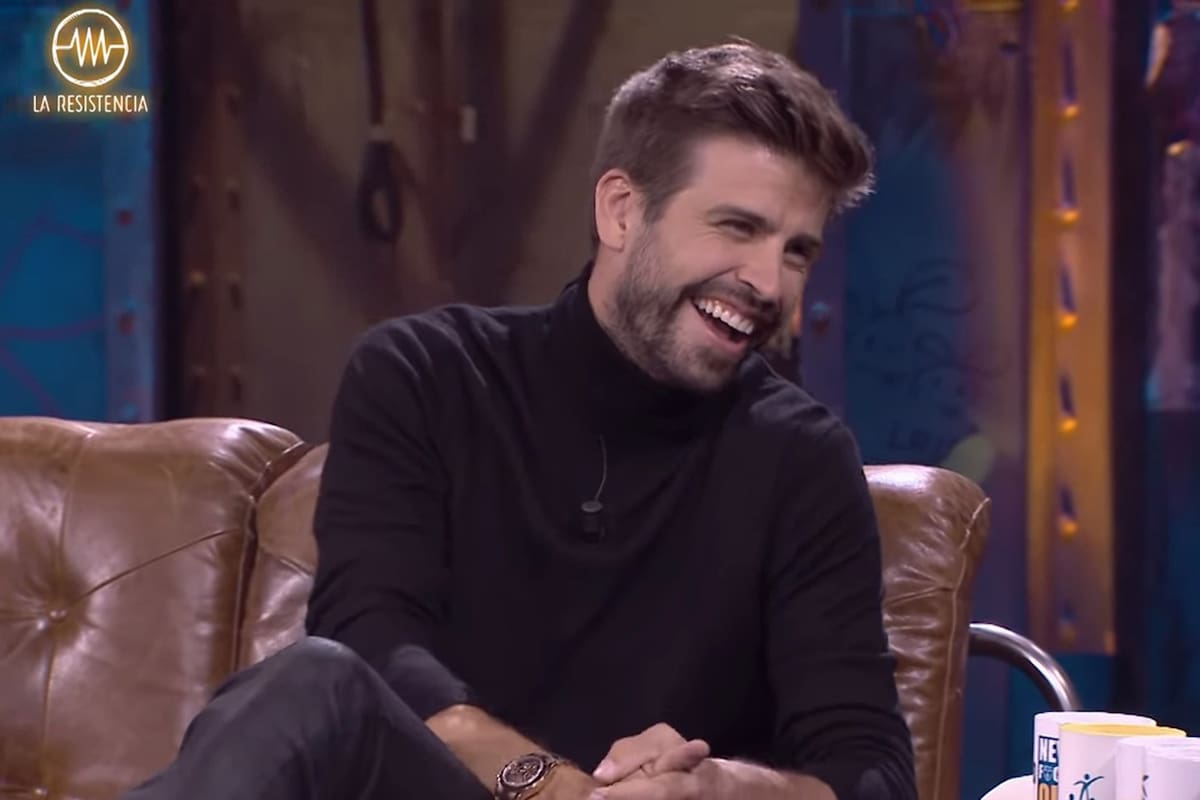 Gerard Piqué, durante su divertida participación en el programa "La Resistencia"
