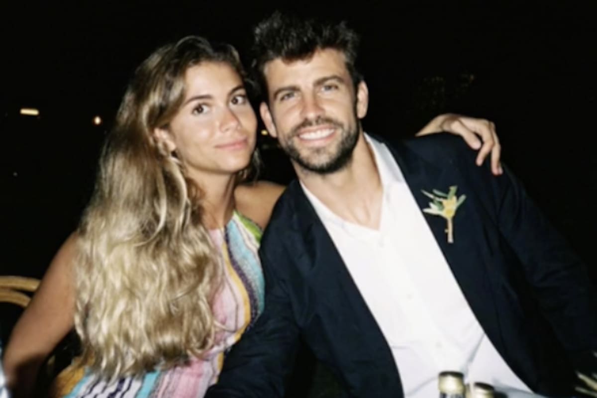 Gerard Piqué y Clara Chía Marti en la boda donde fueron captados juntos