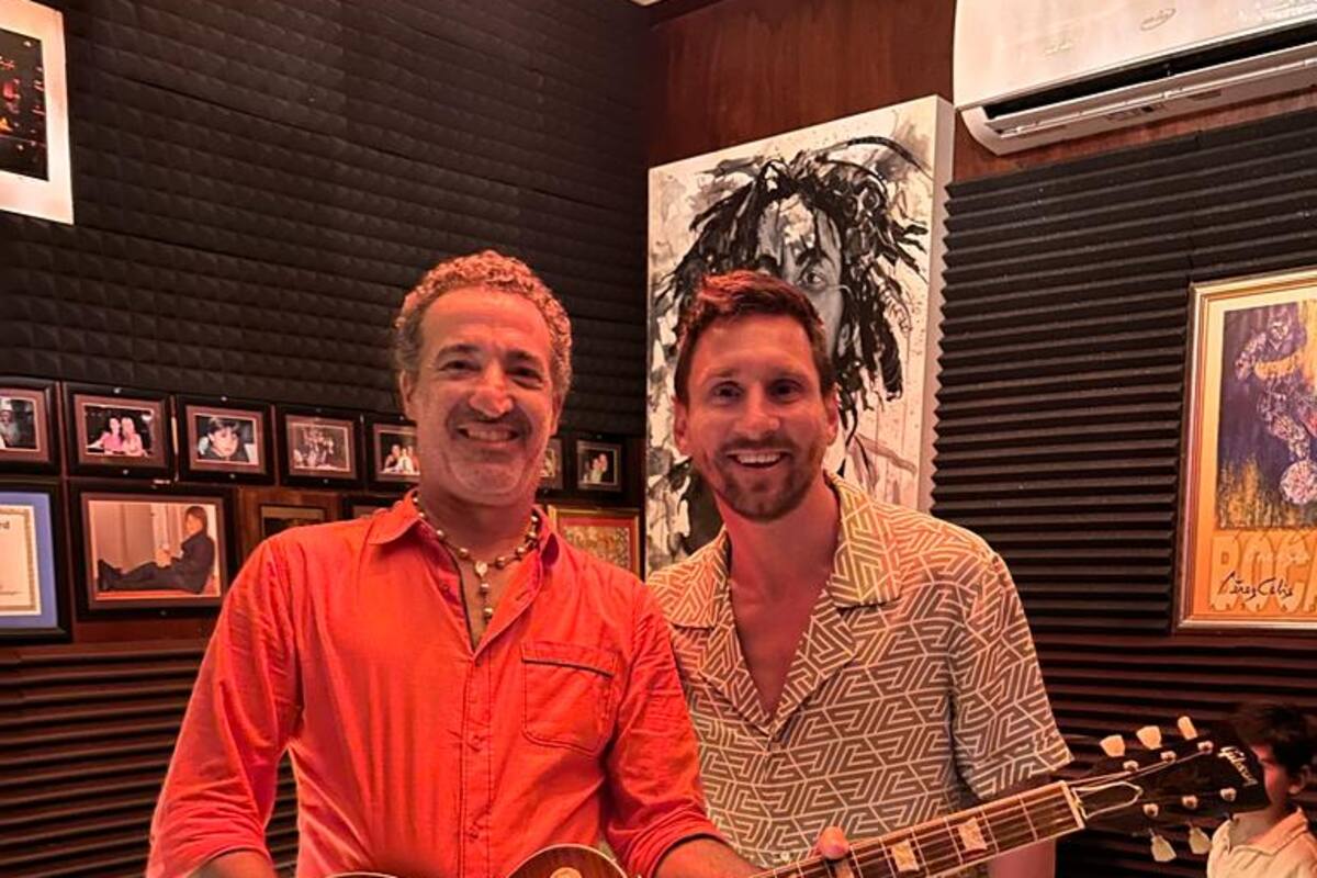 Gerardo Cea y Lionel Messi.