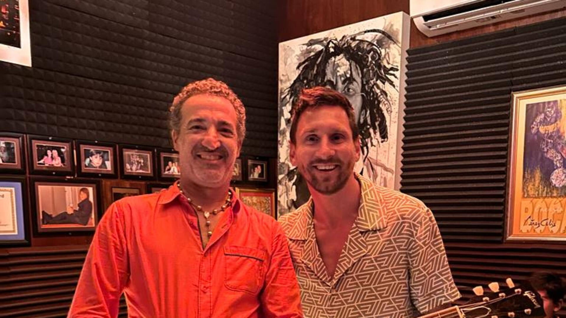 Gerardo Cea y Lionel Messi.
