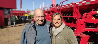 Gerardo Colotti, productor y candidato a diputado nacional por Santa Fe en la lista del precandidato presidencial Horacio Rodríguez Larreta, con Lucila Lehmann