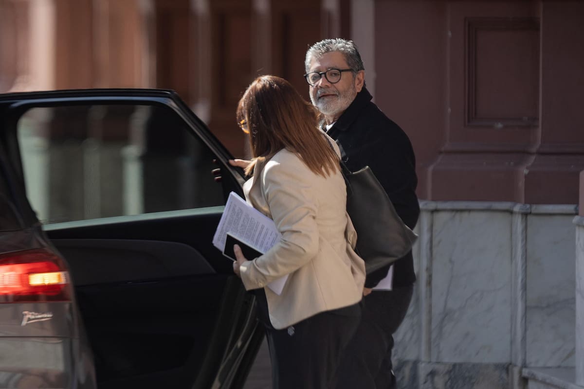Gerardo Martínez, jefe de la Uocra y directivo de la CGT, participó del encuentro del Consejo de Mayo en la Casa Rosada