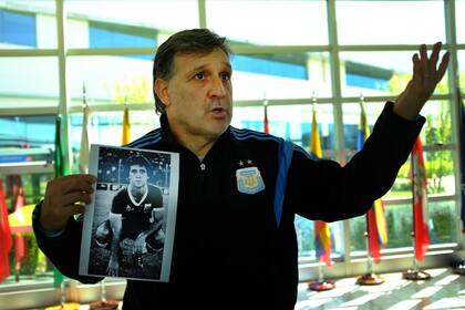 Gerardo Martino, en el predio de la AFA
