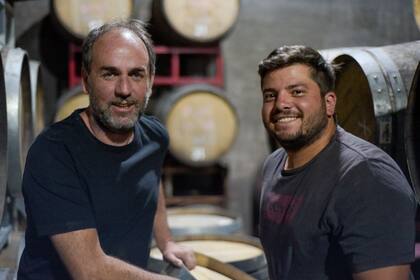 Gerardo Michelini y Manuel Sonzogni, director enológico y enólogo