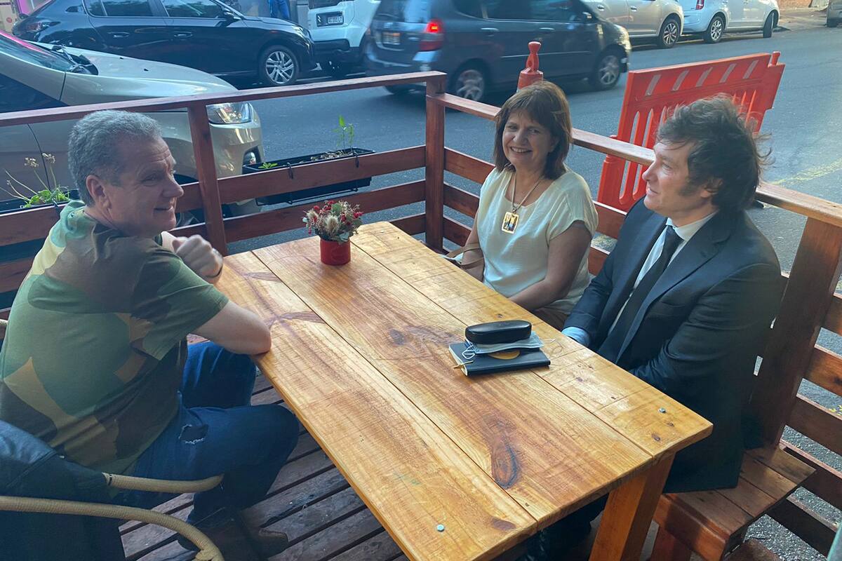 Gerardo Milman, Patricia Bullrich y Javier Milei
