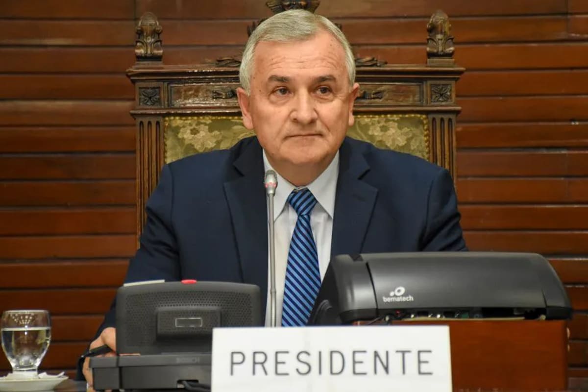 Gerardo Morales, en su función de líder de la Convención Constituyente