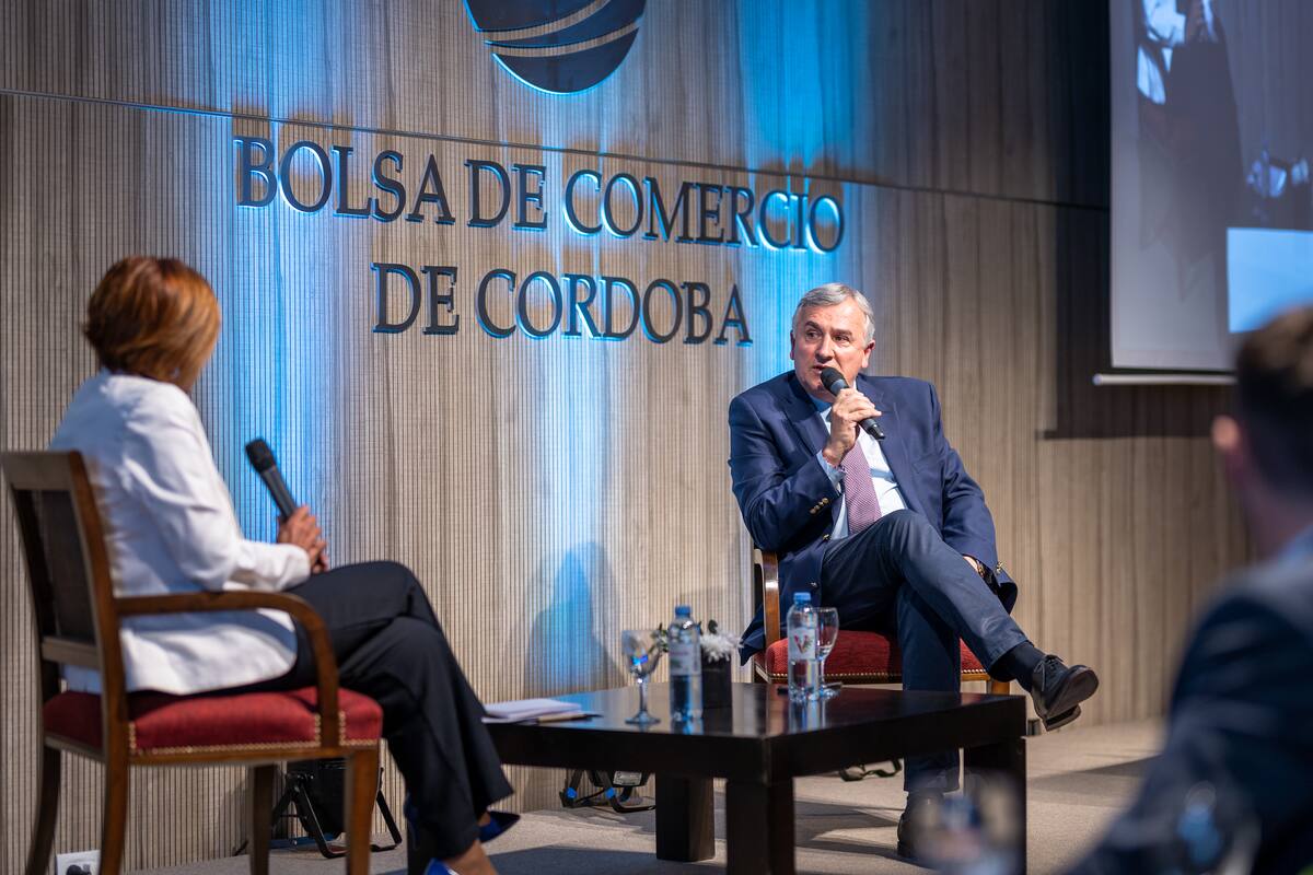 Gerardo Morales habló ante empresarios de Córdoba.