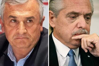 Gerardo Morales y Alberto Fernández, enfrentados