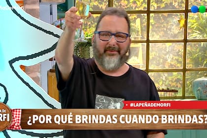 Gerardo Rozin en 2021 cuando se despidió de su programa La peña de morfi