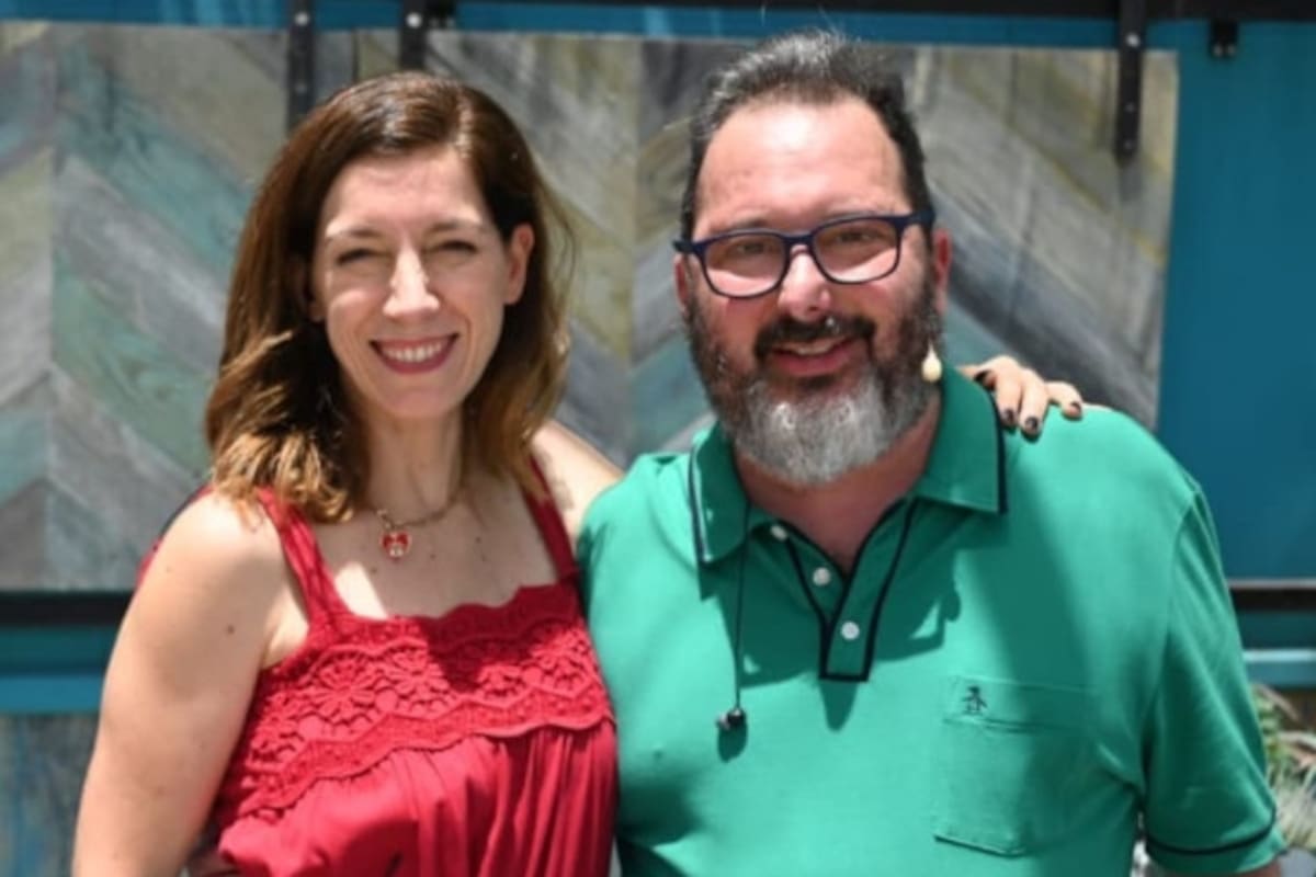 Gerardo Rozín junto a su gran amor, Eugenia Quibel