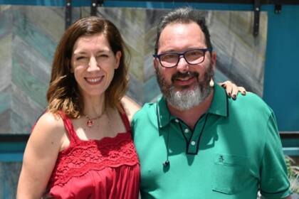 Gerardo Rozín junto a su gran amor, Eugenia Quibel