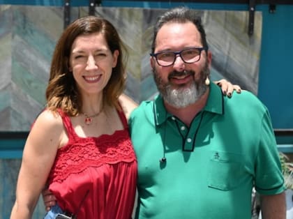Gerardo Rozín junto a su gran amor, Eugenia Quibel
