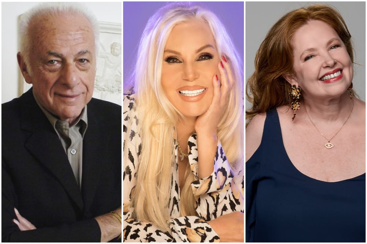 Gerardo Sofovich, Susana Giménez y Andrea del Boca, que fueron protagonistas de sonados enfrentamientos