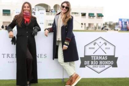 Gerardo Zamora le recordó a Juana Viale cuando participó en la inauguración del Termas Golf Club