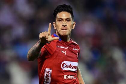 Germán Cano, apodado el "Matador" por los hinchas de Independiente Medellín