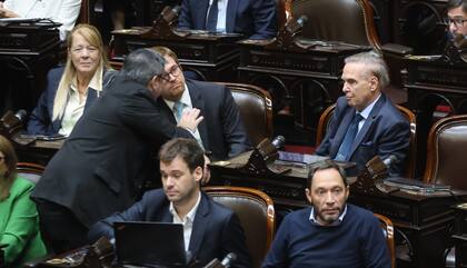 Germán Martínez, Nicolás Massot y Miguel Ángel Pichetto