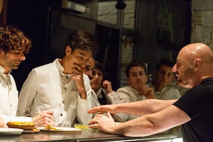 Germán Martitegui en la previa de la cena