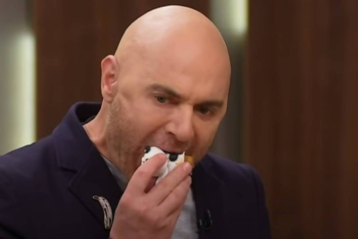 Germán Martitegui se sorprendió con el sabor de la propuesta de repostería que presentó Andrea Rincón en el reality.