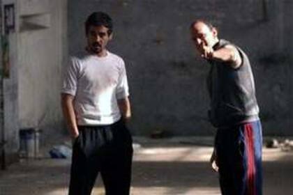 Germán Palacios y Carlos Belloso, en una escena de Tumberos