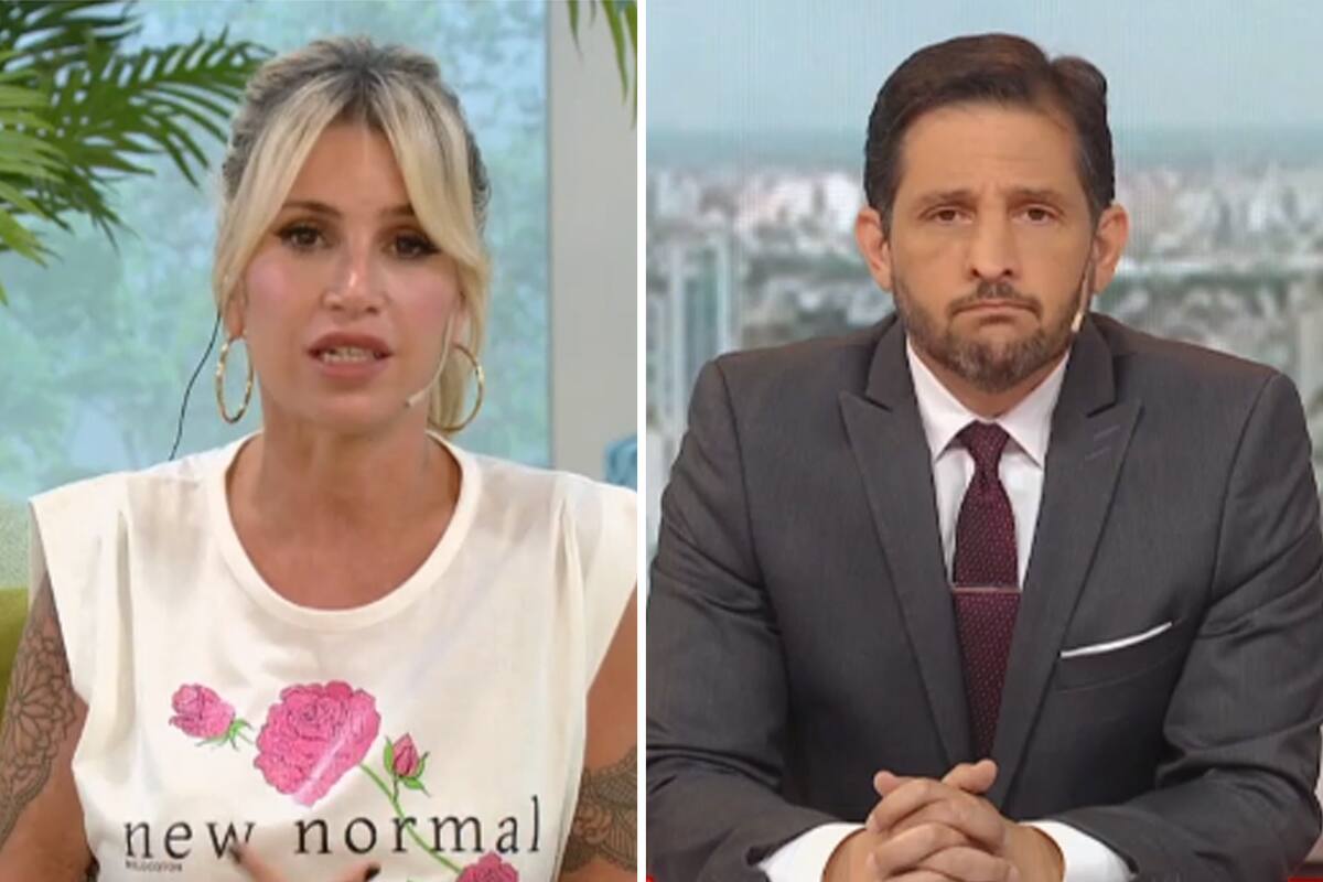 Germán Paoloski contradijo a la conductora por una frase sobre la muerte de Diego Maradona