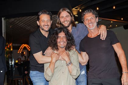 Germán Paoloski, Nico Bereciartua, Leo Mateu y Fabián 'el Zorrito' Quintiero