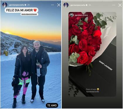 Germán Pezzela y su mensaje de amor en San Valentín para su novia (Foto: Instagram)