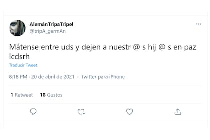 Germán Tripel pidió que dejen a los hijos/as en paz