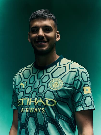 Gerónimo Rulli en la presentación con Manchester City