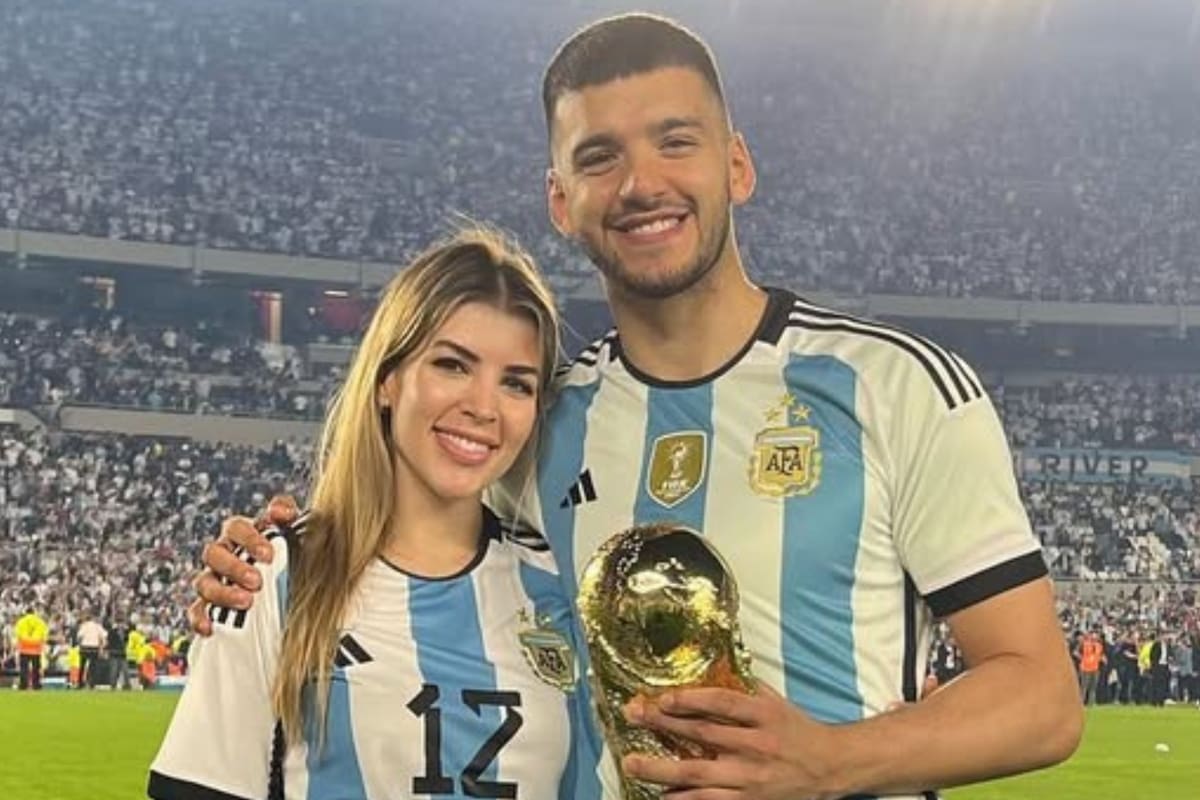 Gerónimo Rulli y Rocío Espósito, un amor de la adolescencia que superó la distancia y se coronó con la llegada de su hijo (Foto: Instagram @rocioesposito)