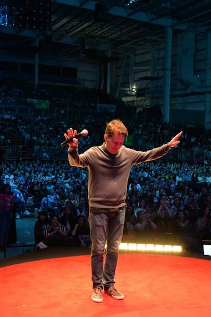 Gerry Garbulsky en la apertura de TEDxRíodelaPlata en Tecnópolis el miércoles 23.