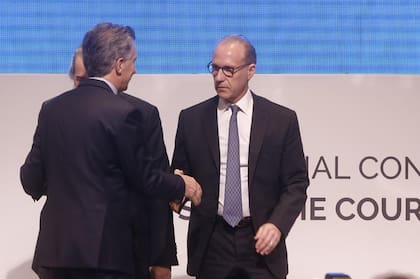 Macri y Rosenkrantz, poco después de que el juez asumiera como presidente de la Corte