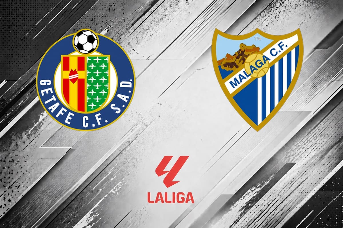 Getafe venció 1-0 a Málaga, por la Liga de España