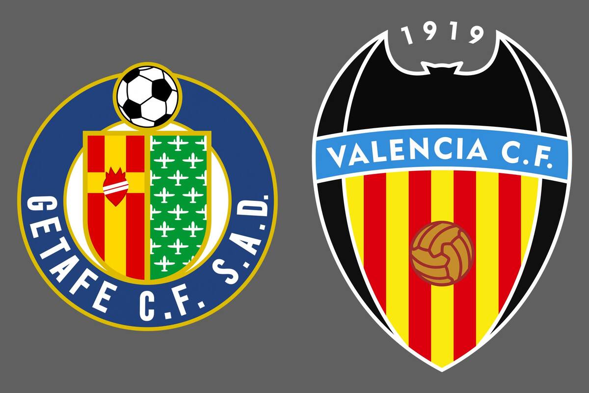 Getafe y Valencia disputaron uno de los encuentros de la jornada del fútbol español