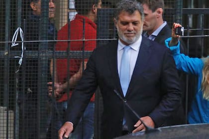 Gianfranco Macri al salir de los tribunales de Comodoro Py