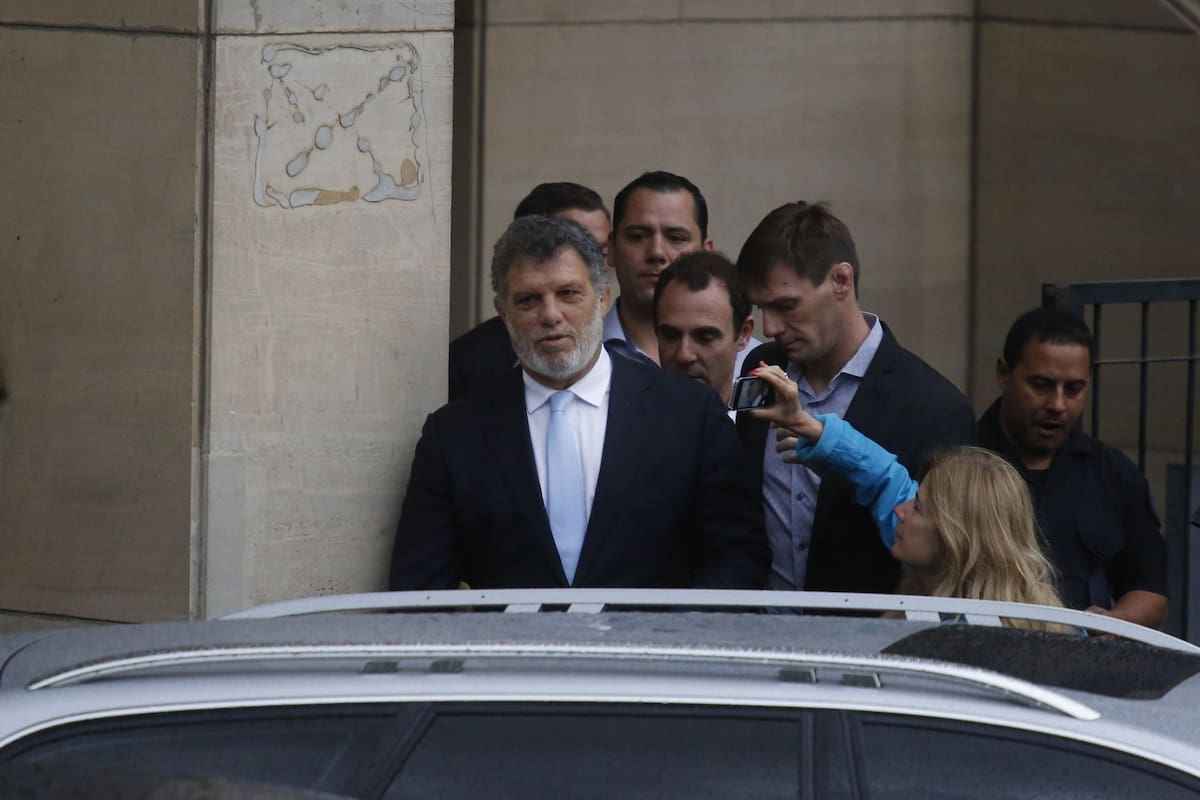 Gianfranco Macri, ayer, al salir de los tribunales de Comodoro Py